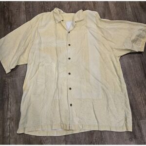 Tommy Bahama Men's 100%‎ Silk Tropical Print Casual Button Down XL